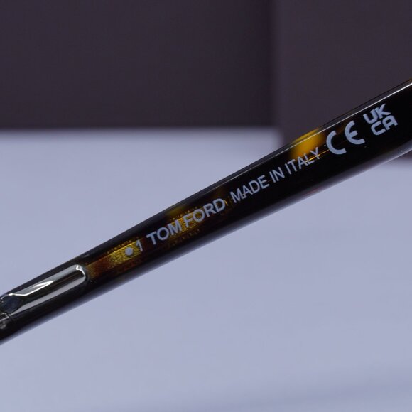 Tom Ford FT5505 052 Square Eyeglasses 52mm - Dark Havana - Picture 9 of 10